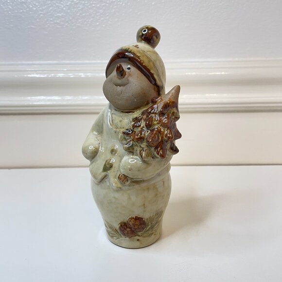 Set of 3 Vintage Ceramic Snowmen - Picture 2 of 12